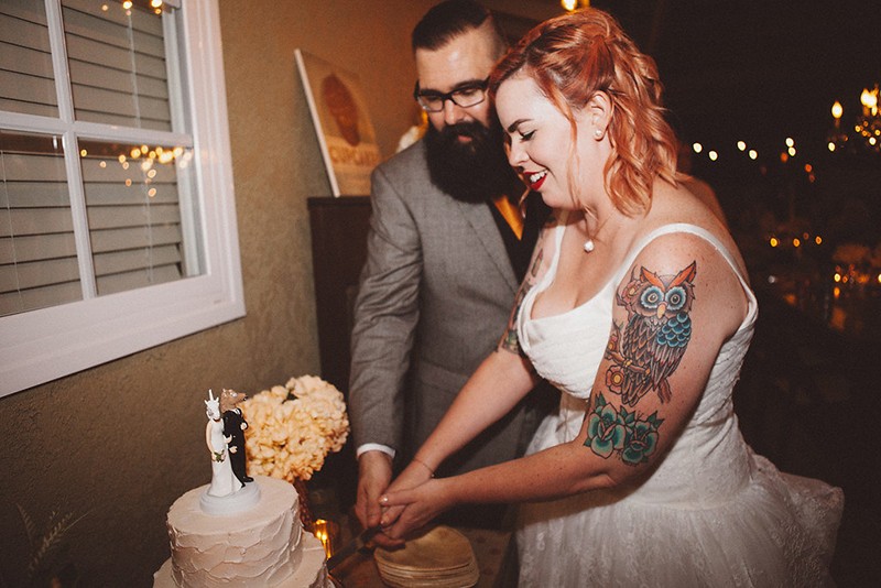 Backyard wedding as seen on @offbeatbride #vegan #wedding #california