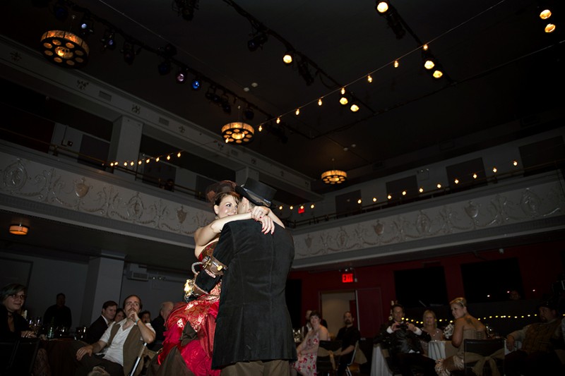 Steampunk wedding as seen on @offbeatbride #steampunk #weddings