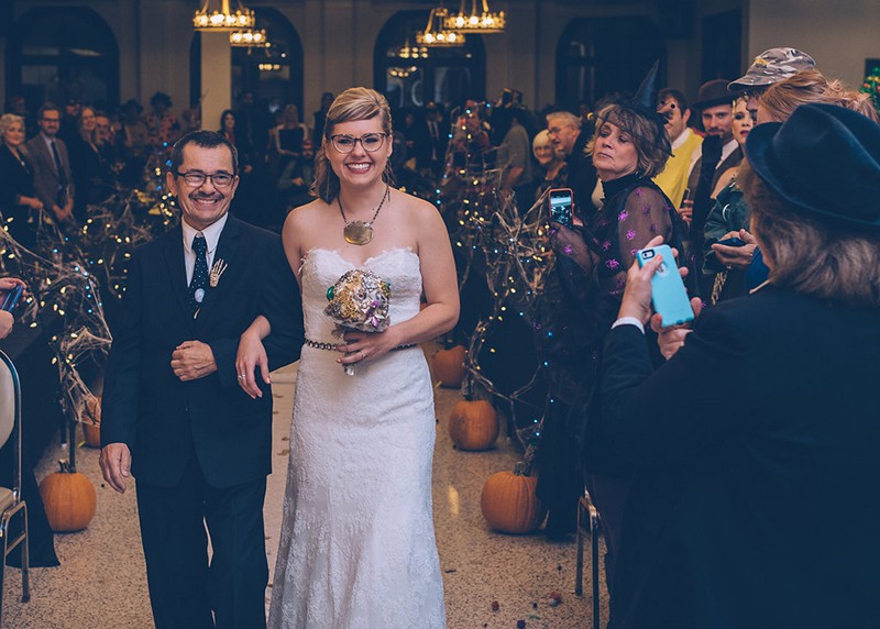 Halloween wedding as seen on @offbeatbride #wedding #halloween