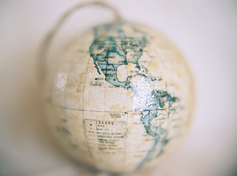 Vintage travel-themed wedding as seen on @offbeatbride