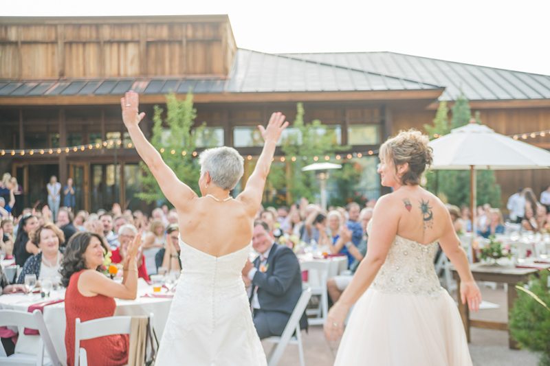 A beautiful wedding as seen on @offbeatbride #outdoor #wedding #lgbt