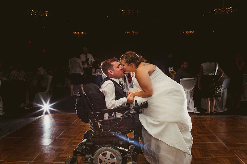 This disabled groom had his first dance EVER with his bride