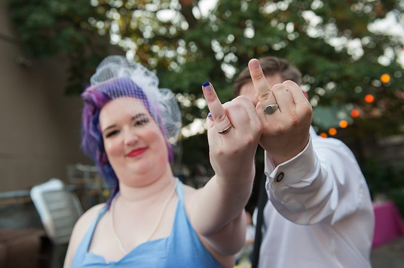 Fallout: New Vegas-themed wedding as seen on @offbeatbride