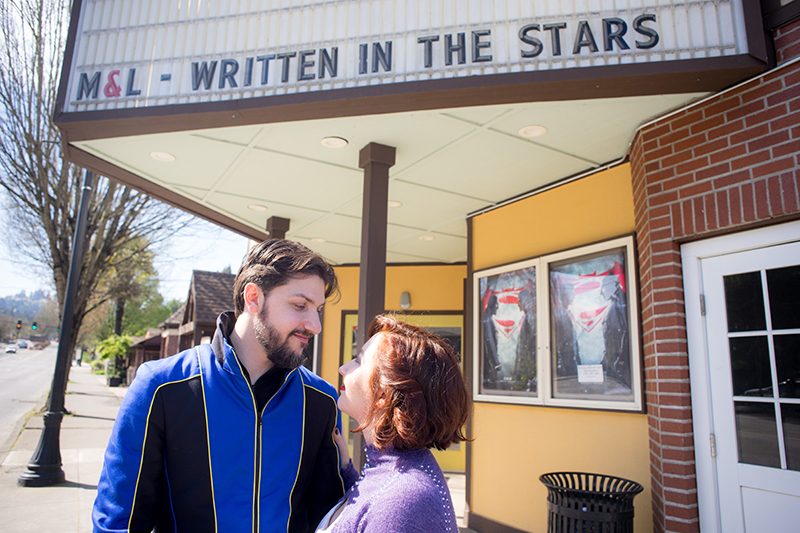Mass Effect meets Star Trek at this theatrical science wedding as seen on @offbeatbride
