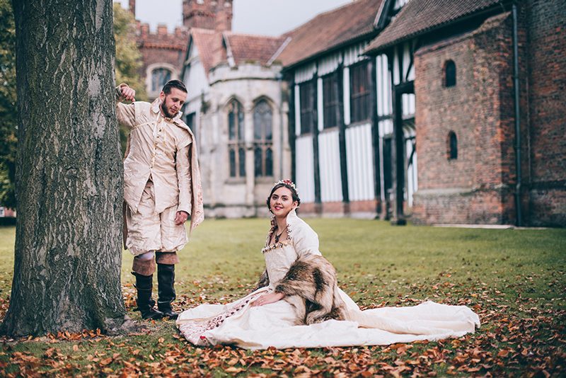 Tudor wedding as seen on @offbeatbride #medieval #tudor #wedding