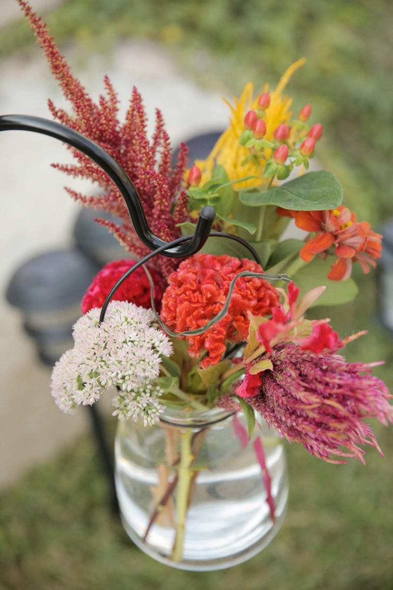 Wildflower backyard wedding as seen on @offbeatbride