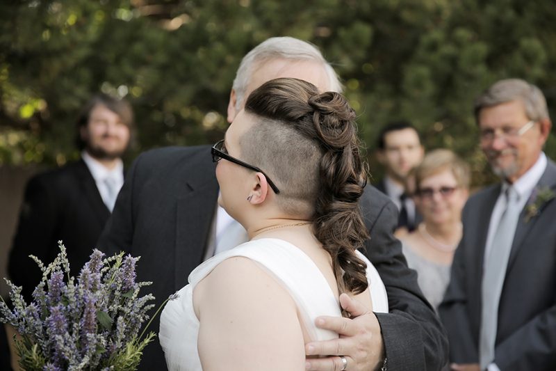 Wildflower backyard wedding as seen on @offbeatbride