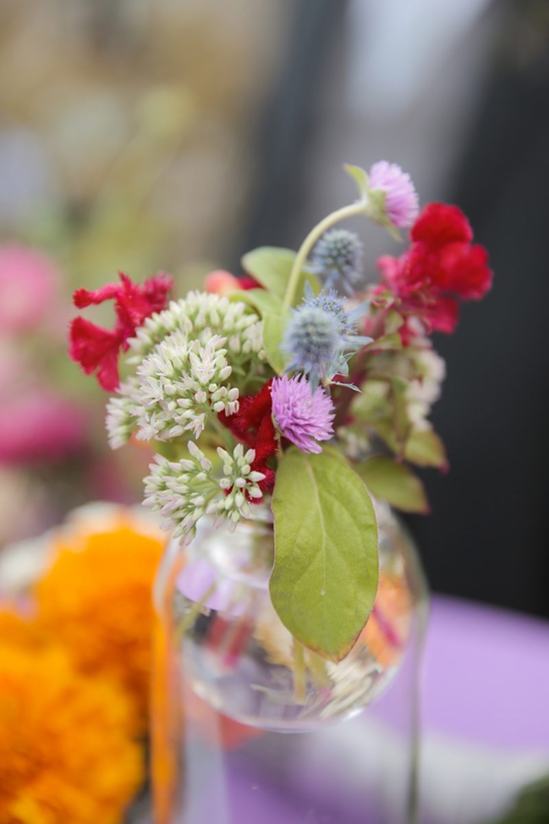 Wildflower backyard wedding as seen on @offbeatbride