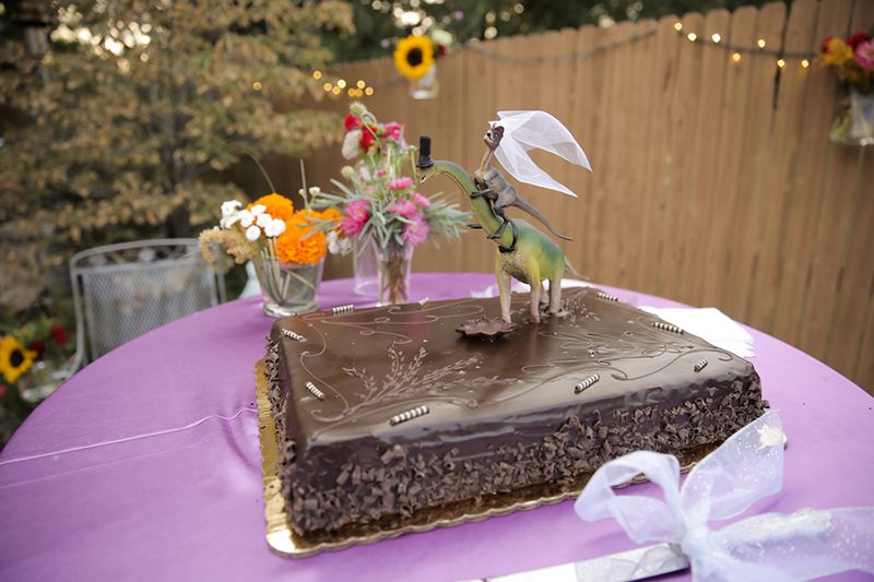 Wildflower backyard wedding as seen on @offbeatbride