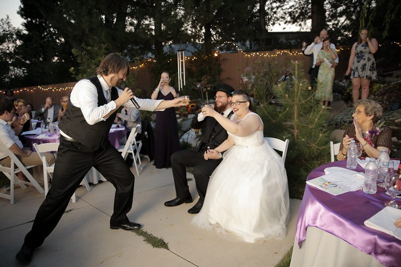 Wildflower backyard wedding as seen on @offbeatbride