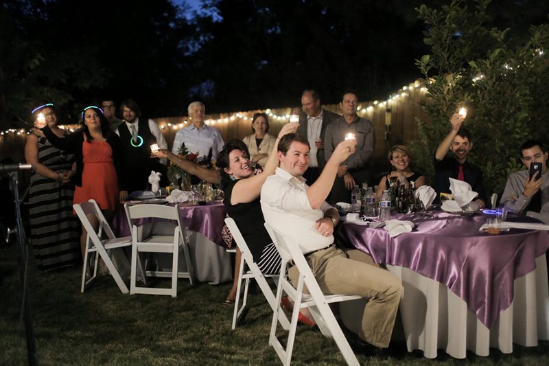 Wildflower backyard wedding as seen on @offbeatbride