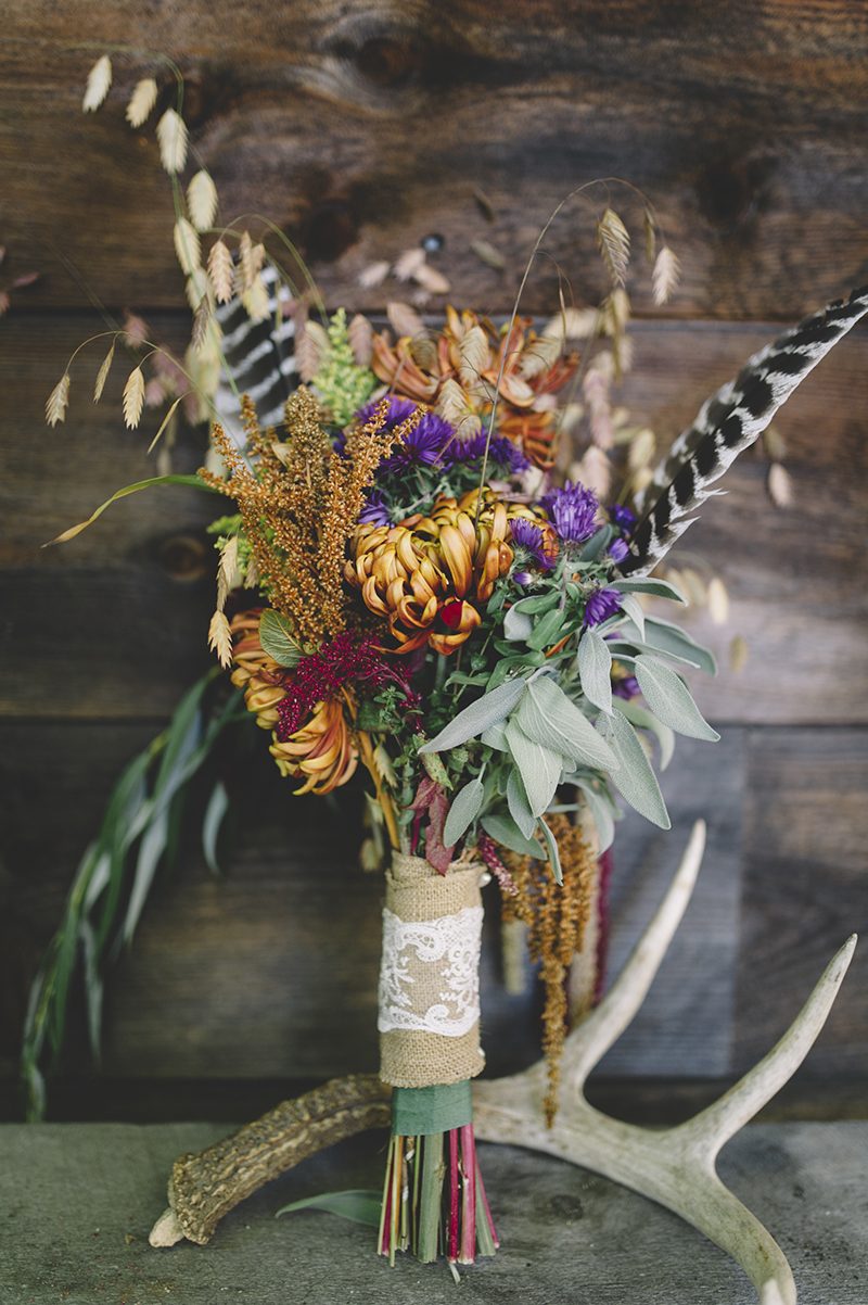 This woodsy backyard wedding was a labor of love