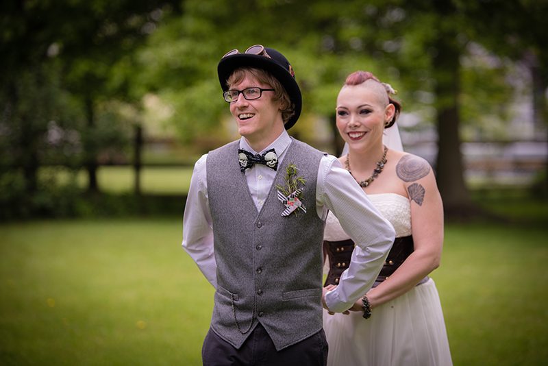 Awesome steampunk circus wedding as seen on @offbeatbride
