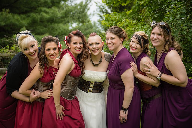 Awesome steampunk circus wedding as seen on @offbeatbride