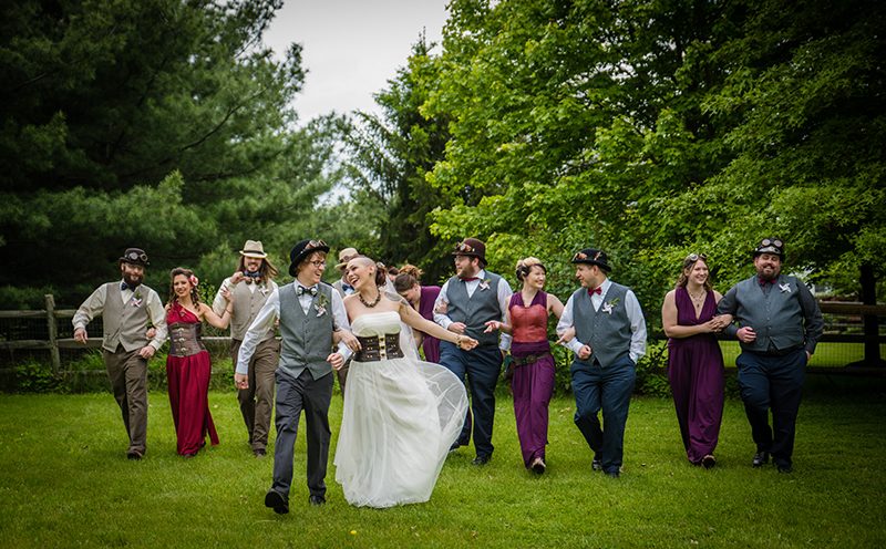 Awesome steampunk circus wedding as seen on @offbeatbride