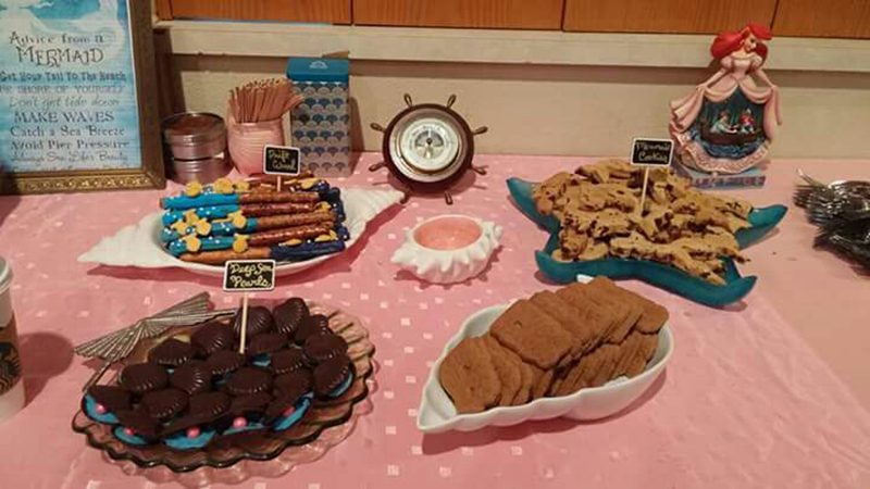Little Mermaid-themed bridal shower as seen on @offbeatbride #littlemermaid #disney #shower