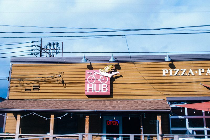 A tattoo artist and his tattoo bride at this Tacoma wedding