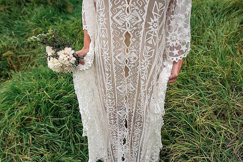 An elopement in Maui with a volcano backdrop as seen on @offbeatbride