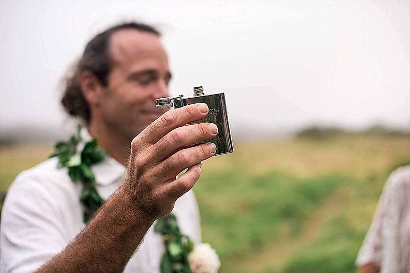 A Maui elopement with a volcano backdrop as seen on @offbeatbride