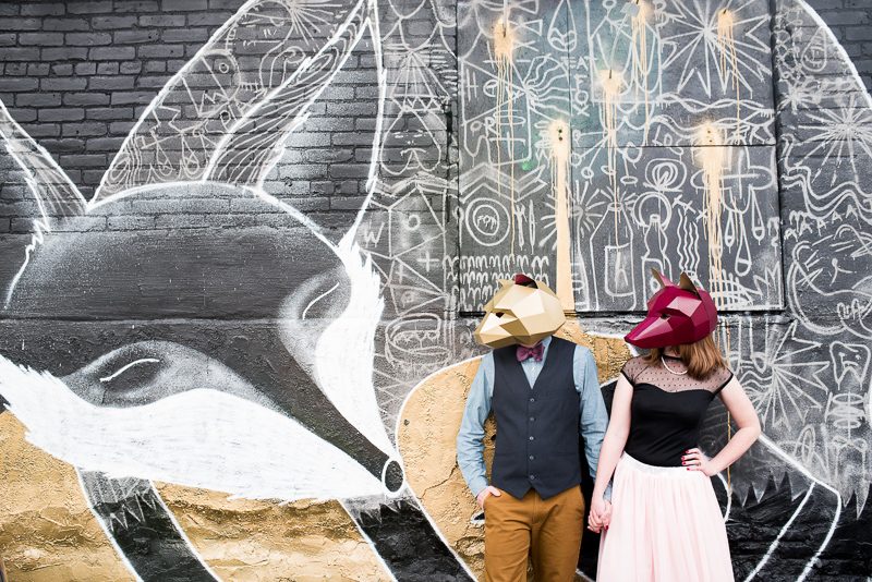 Animal mask engagement shoot