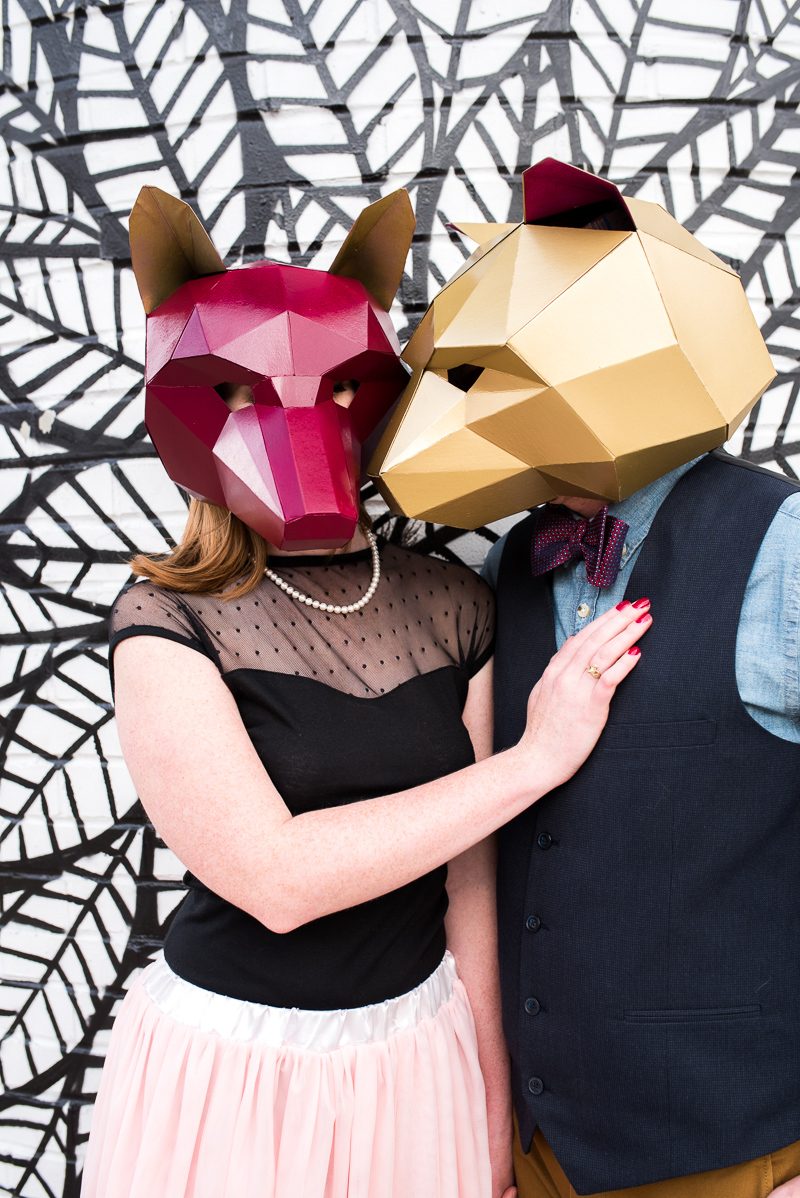 Animal mask engagement shoot
