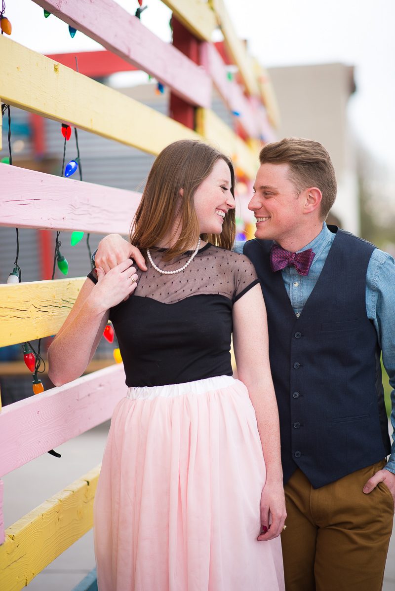 Bear + fox mask engagement shoot