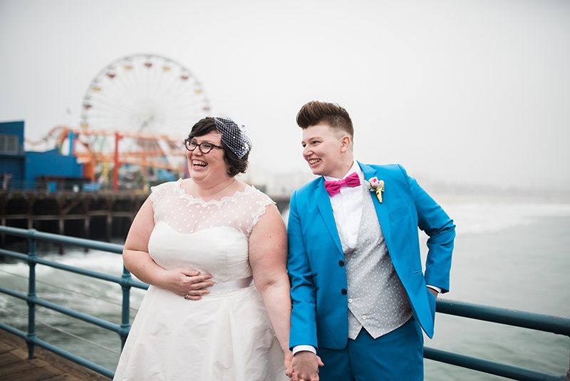 Balloons and make-outs at this carnival pop-up wedding