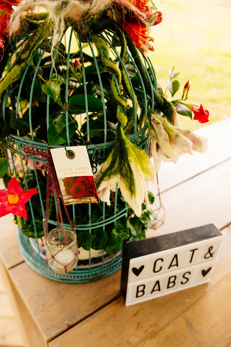 Netherlands lesbian orchard wedding