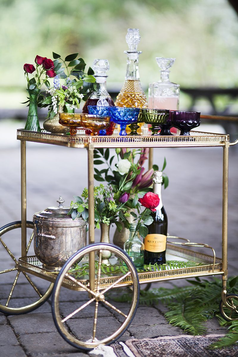 Collect your jaw from the floor after this jewel-toned cocktail reception