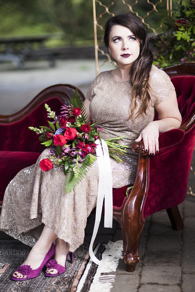 Collect your jaw from the floor after this jewel-toned cocktail reception