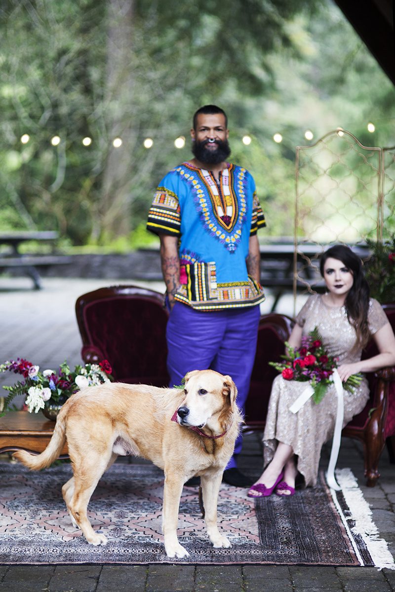 Collect your jaw from the floor after this jewel-toned reception