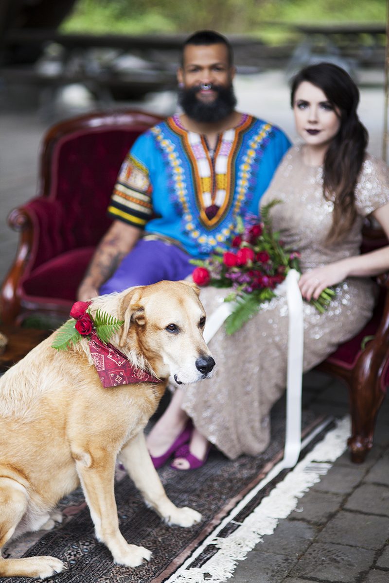 Collect your jaw from the floor after this jewel-toned reception