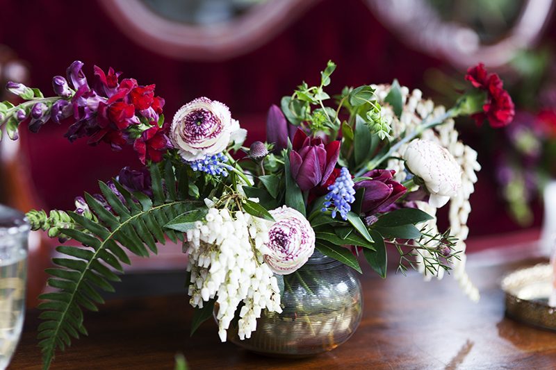 Collect your jaw from the floor after this jewel-toned cocktail reception