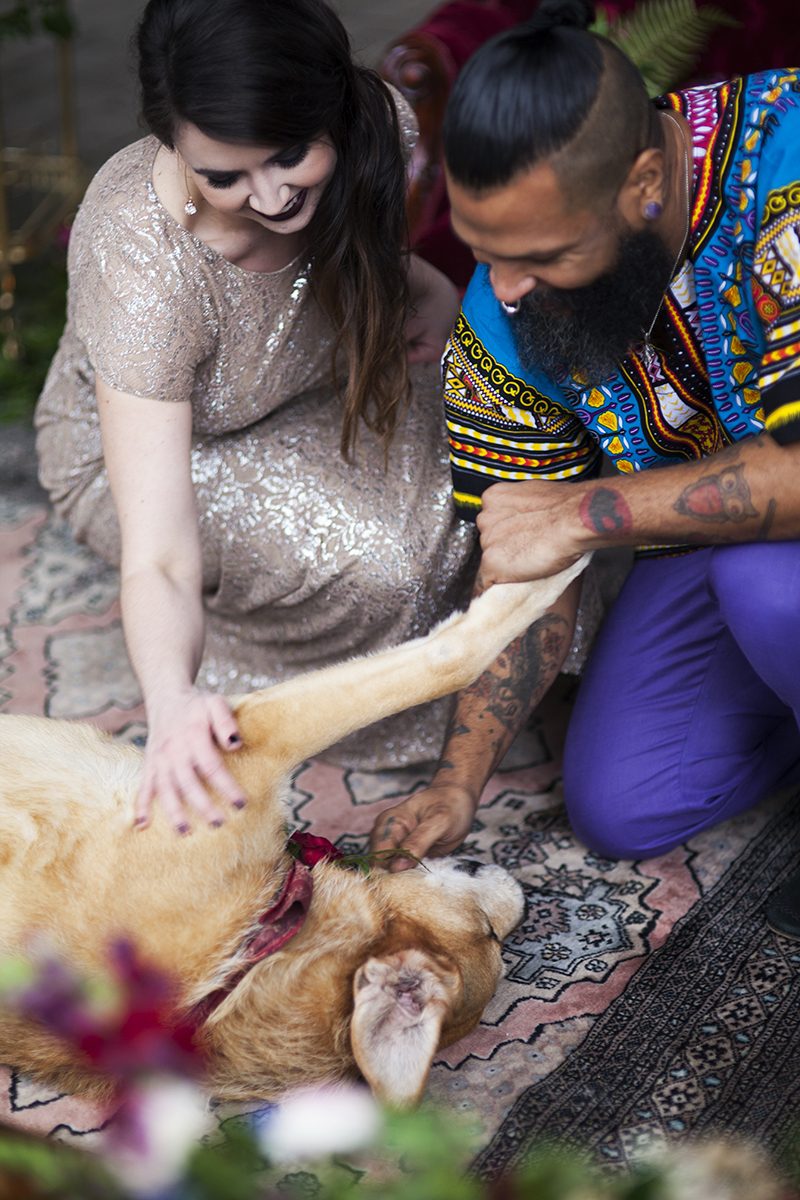 Collect your jaw from the floor after this jewel-toned reception