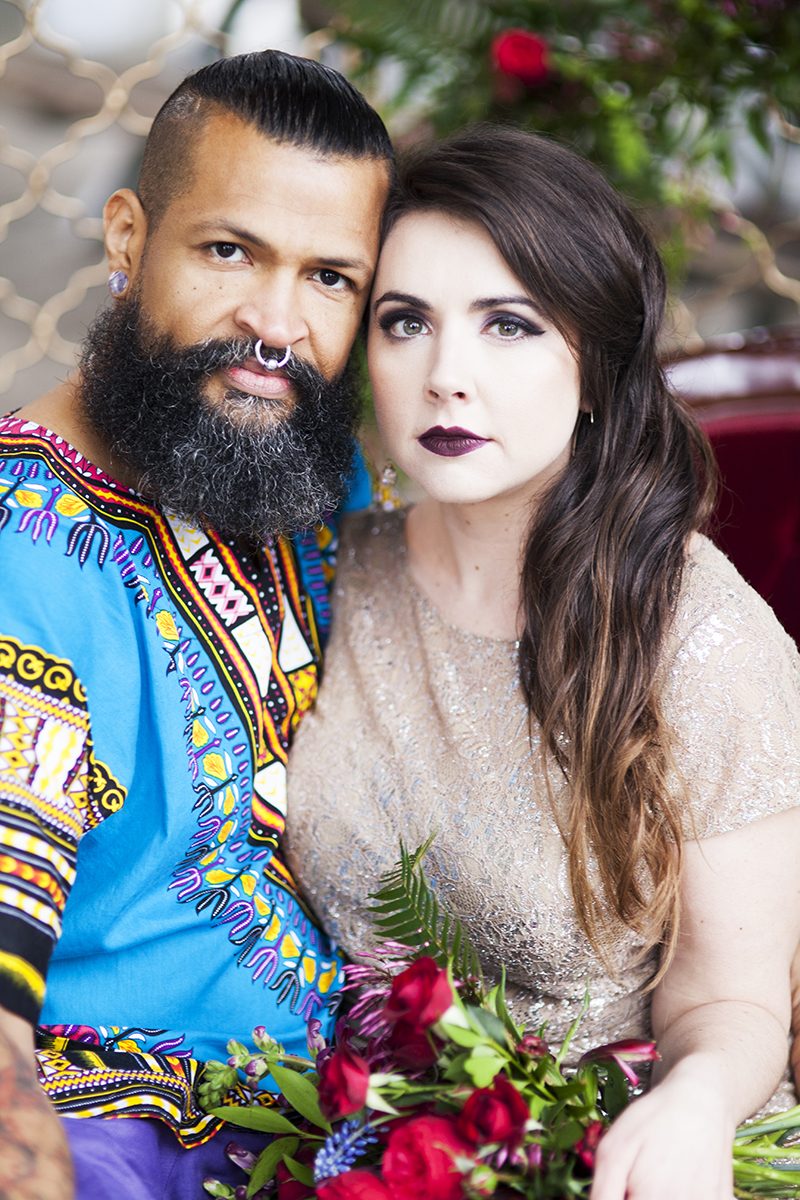 Collect your jaw from the floor after this jewel-toned reception