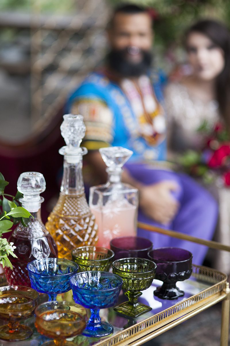 Collect your jaw from the floor after this jewel-toned reception