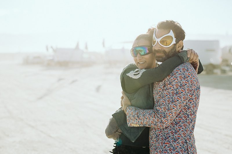 We heart this wedding on the playa at Burning Man