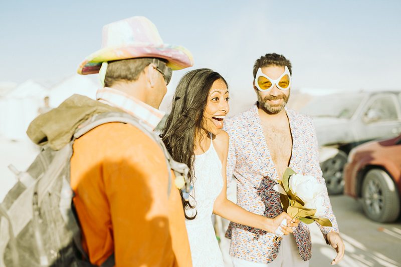 We heart this wedding at Burning Man