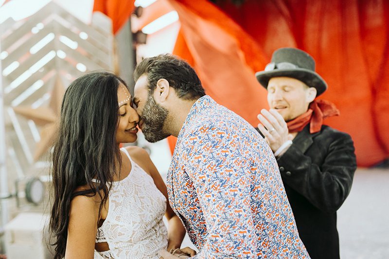 We heart this wedding on the playa at Burning Man