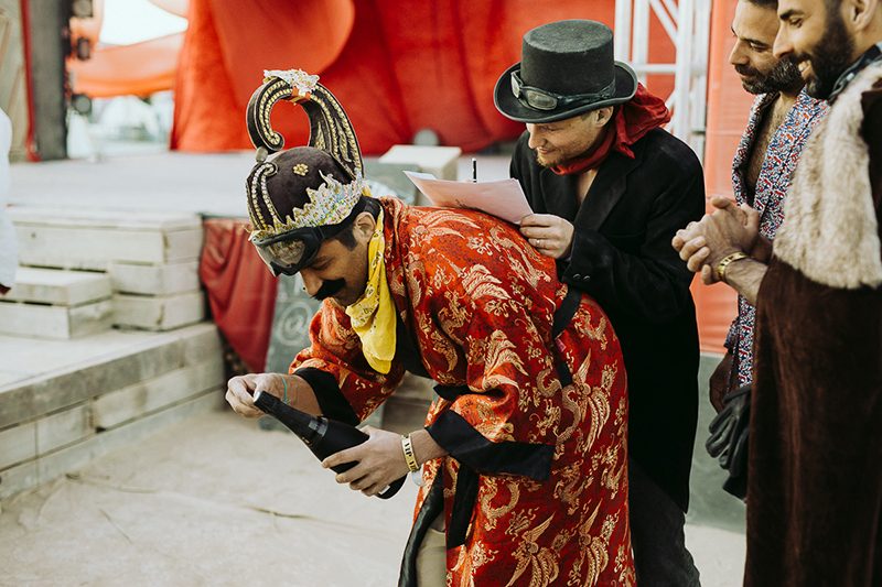 We heart this wedding on the playa at Burning Man