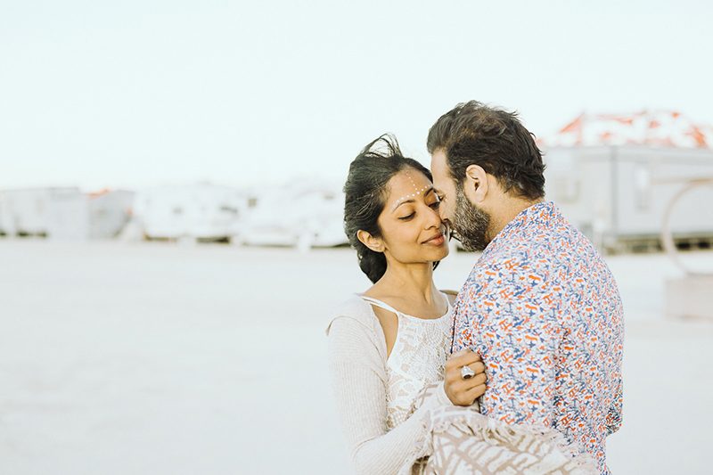 We heart this wedding on the playa at Burning Man