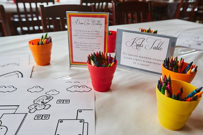 Your princess IS in this castle: an elegant Super Mario wedding