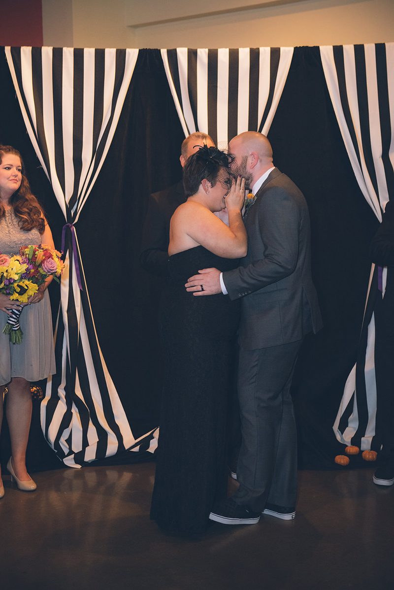A sinister and glam Halloween wedding of epic proportions