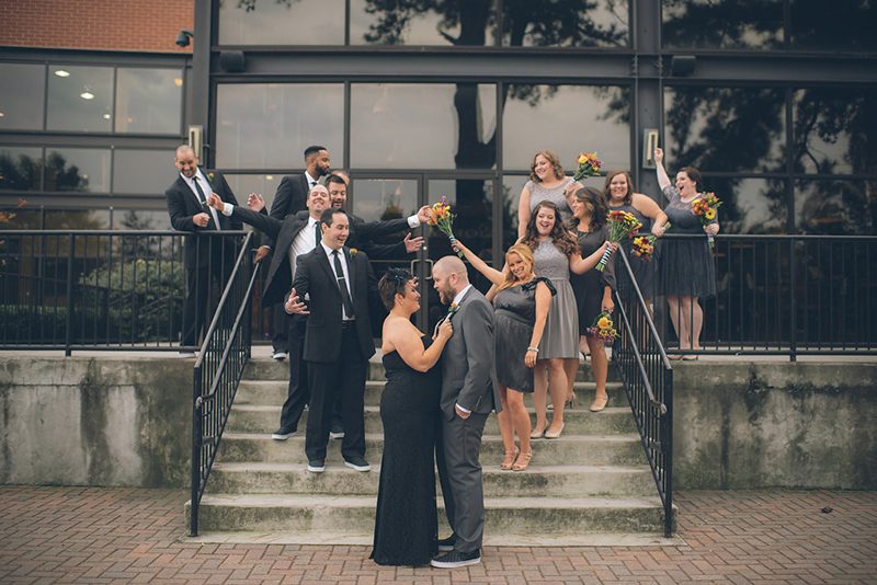 A sinister and glam Halloween wedding of epic proportions