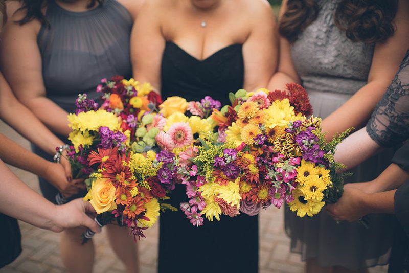 A sinister and glam Halloween wedding of epic proportions