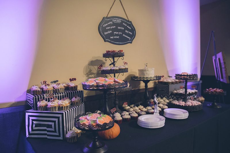 A sinister and glam wedding of epic proportions