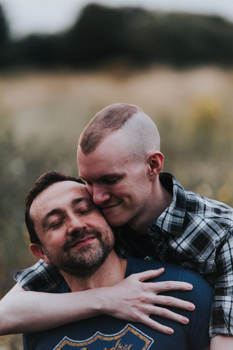 Taking off the makeup to reveal this gorgeously simple couples shoot