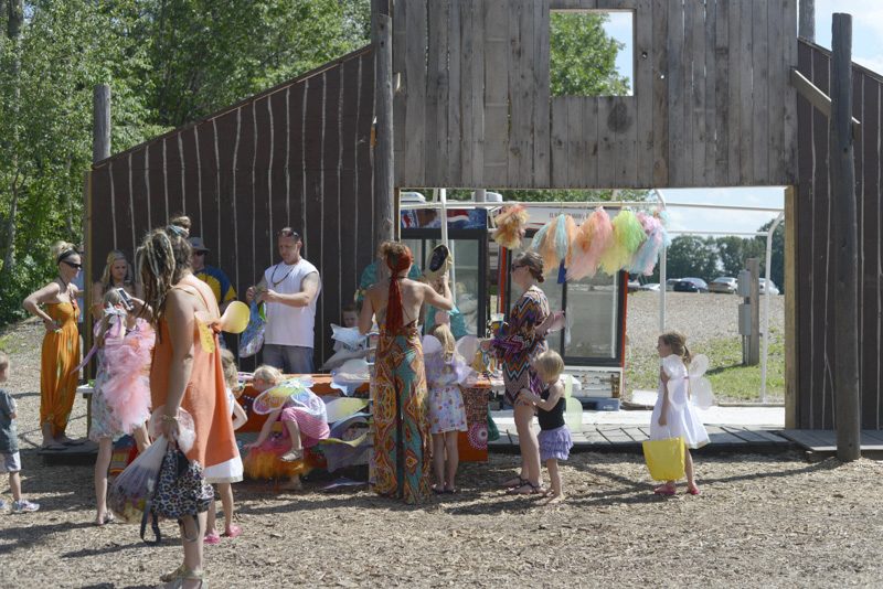 Don't miss the gold tutu dress at this festival wedding 
