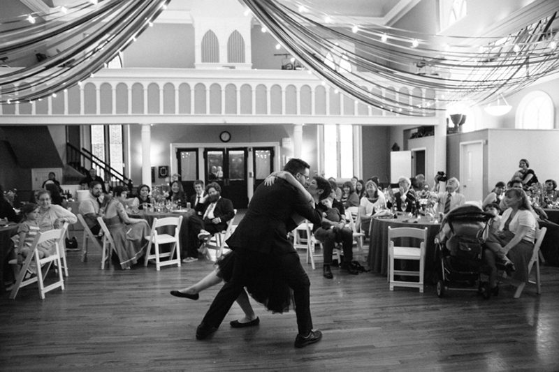 A Muppet officiated this cliffside wedding with a killer black dress