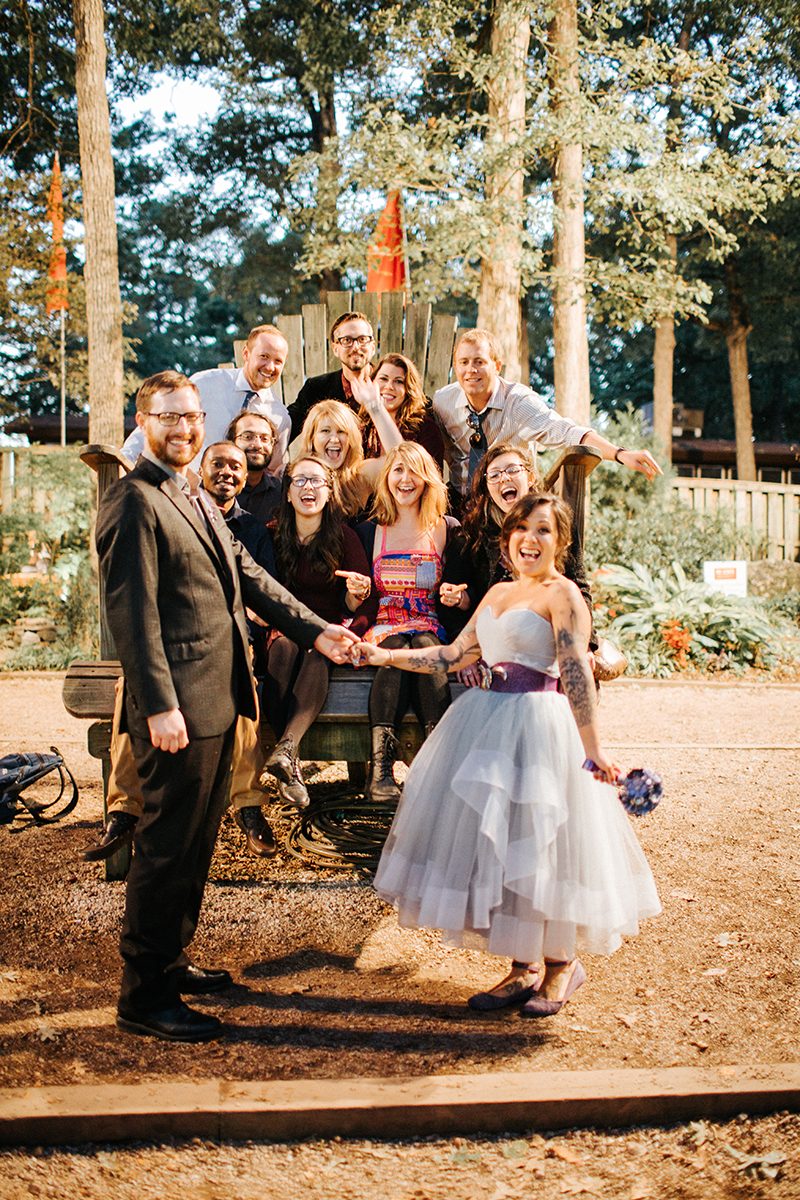 Have a bite of "first funnel cake" at this North Carolina state fair wedding